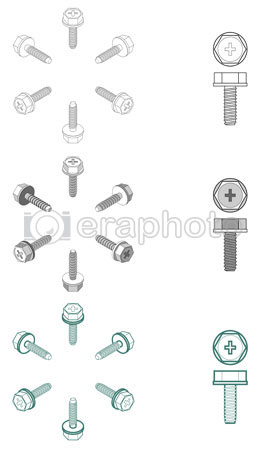 #2000048 - Computer screws, square