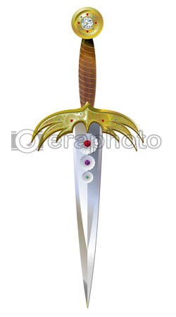 #2000154 - Fancy dagger with precious stones