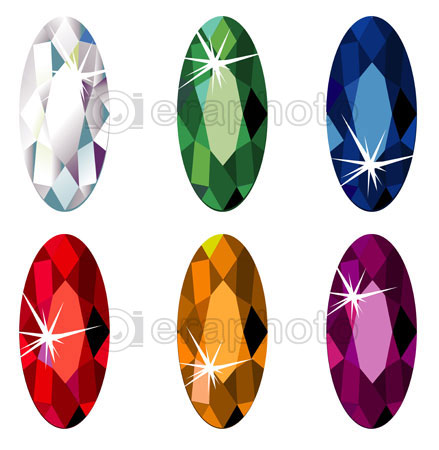 #2000176 - Marquise cut precious stones with sparkle