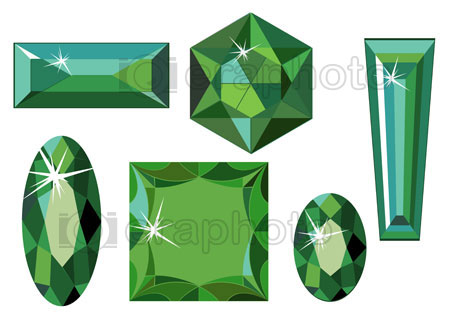 #2000186 - Different cut emeralds