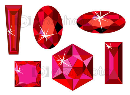 #2000188 - Different cut rubies