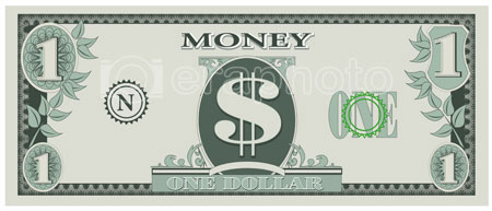 #2000249 - Game money - one dollar bill