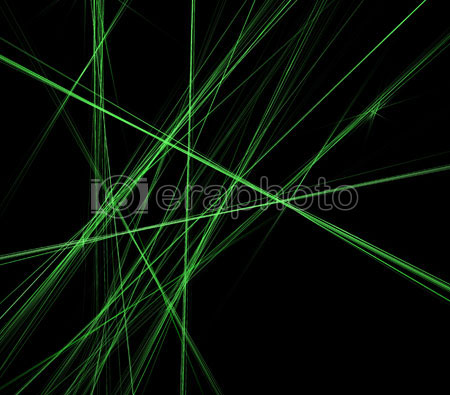 #2000408 - Abstract green lines on black background