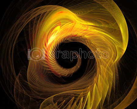 #2000418 - Abstract fire spiral on black background