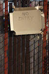 #2000002 - Door with No Entry sign