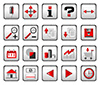 #2000072 - Red and black computer icons