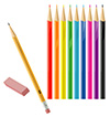 #2000142 - Set of color and regular pencils with eraser