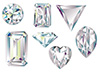 #2000181 - Different cut diamonds