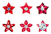 #2000220 - Set of Christmas ornament stars