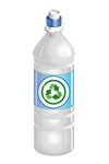 #2000270 - Water bottle with recycle symbol