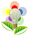 #2000276 - Lightning bulb as stylized flower