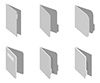 #2000316 - Illustration of different style paper folders